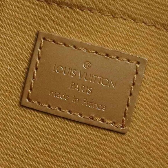 LOUIS VUITTON Monogram Matt Shelton Handbag Gold Brown - Picture 11 of 14
